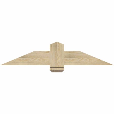 Ekena Millwork Eugene Rough Sawn Timber Gable Bracket, Douglas Fir, 48"W x 10"H x 2"D x 6"F, 5/12 Pitch GBW048X10X0206EUG00RDF